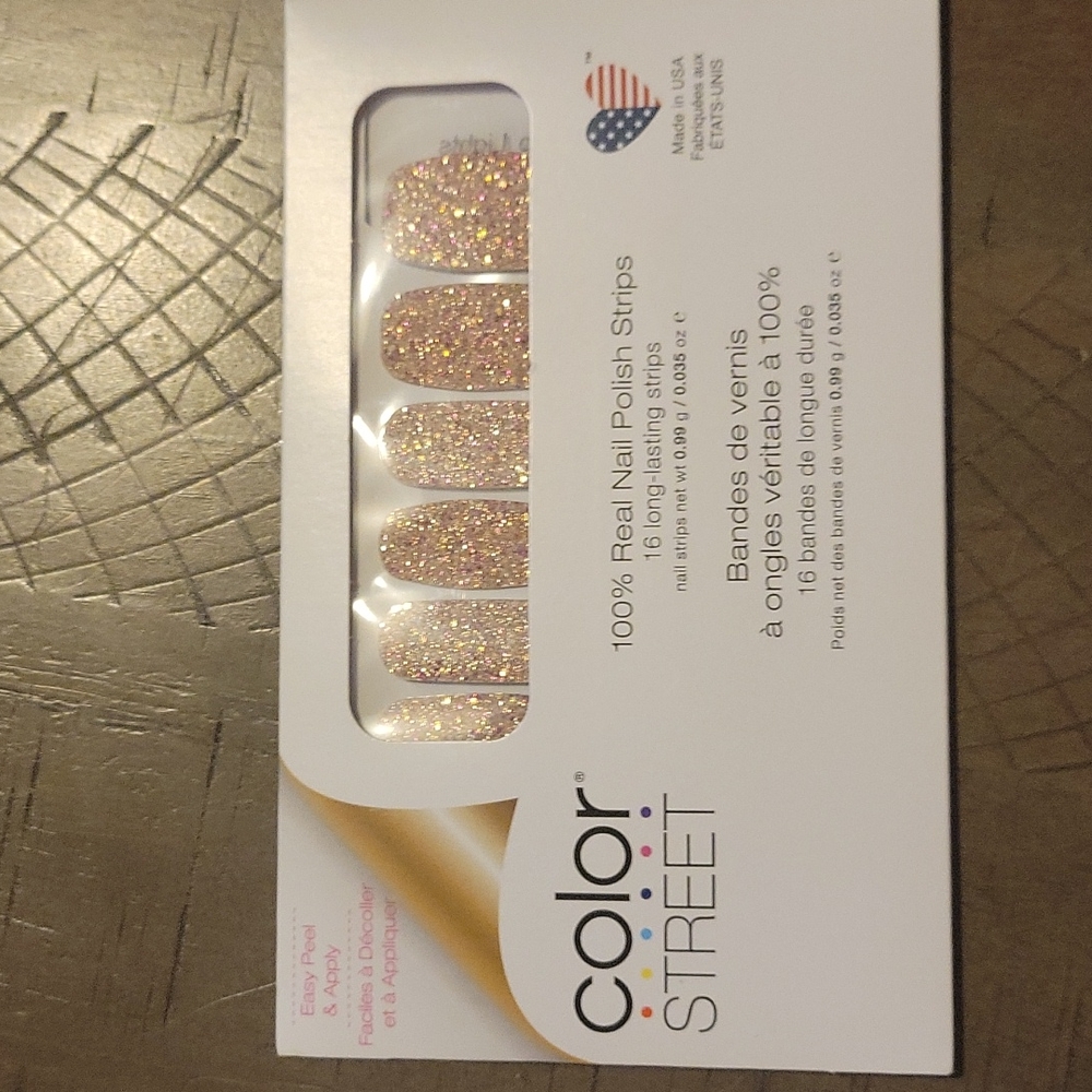 New and sealed nail polish strips.  Color Street Tokyo Lights